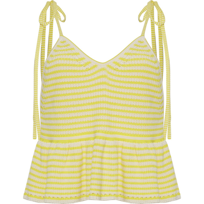 Mali Stripe Cami, Ivory/Limone Stripe