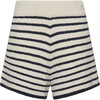 Raya Short, Ivory/Navy Stripe - Shorts - 1 - thumbnail