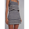 Tatum Mini Skirt, Ivory/Navy Stripe - Skirts - 5