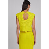 Zaria Crochet Top, Limone - Shirts - 5