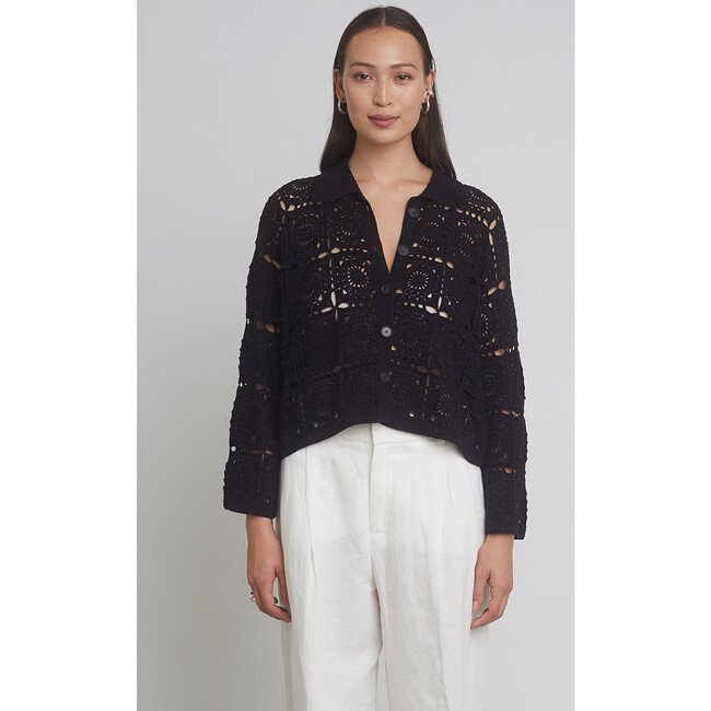 Tasha Crop Jacket, Black