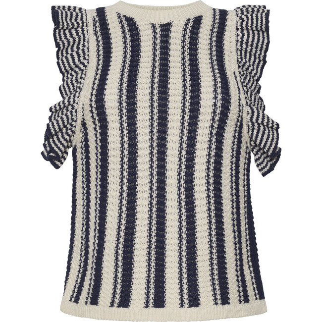 Maia Tank, Ivory/Navy Combo