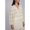 Tasha Crop Jacket, Ivory - Jackets - 7 - thumbnail