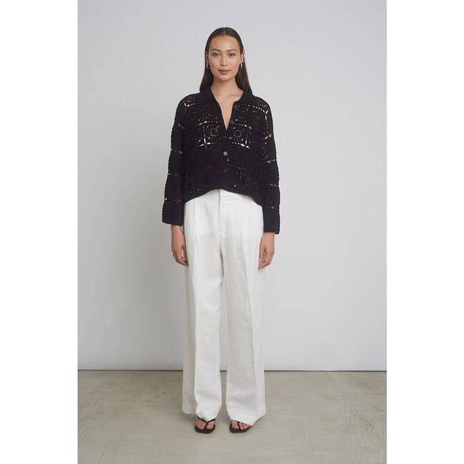 Tasha Crop Jacket, Black - Jackets - 3