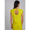 Zaria Crochet Top, Limone - Shirts - 7