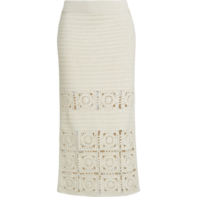 Jana Crochet Skirt, Ivory
