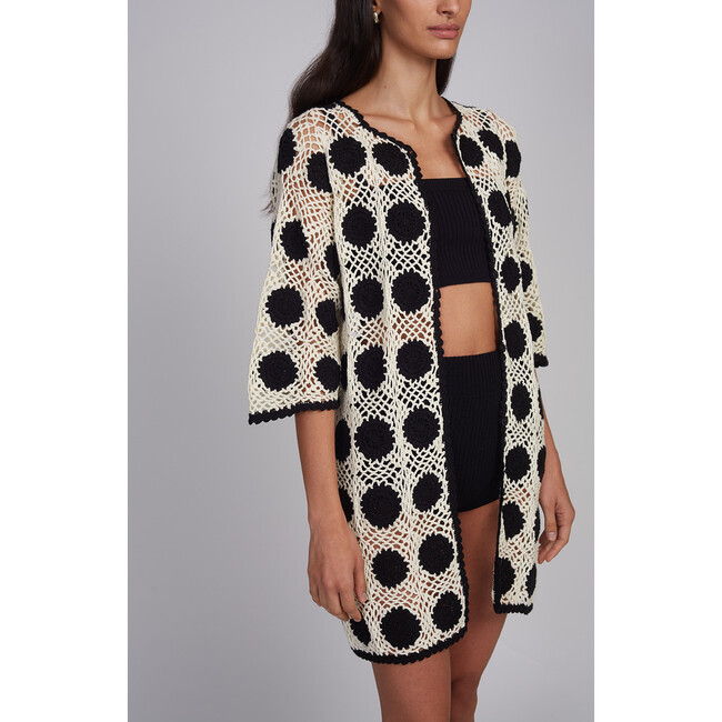 Skylar Cover up, Ivory/Black Combo - Cover-Ups - 6