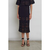 Jana Crochet Skirt, Black - Skirts - 2