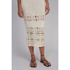 Jana Crochet Skirt, Ivory - Skirts - 5