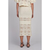 Jana Crochet Skirt, Ivory - Skirts - 7