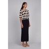 Amira Top, Ivory/Black Combo - Shirts - 4