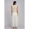 Ellie Crochet Vest, Ivory - Vests - 6 - thumbnail
