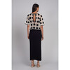 Amira Top, Ivory/Black Combo - Shirts - 6