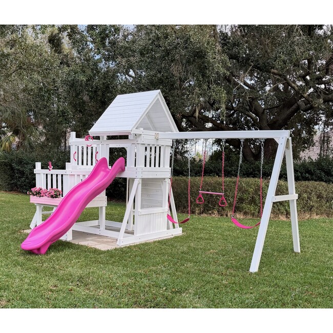 Modern Monkey Playsystem Package #2, White with Pink