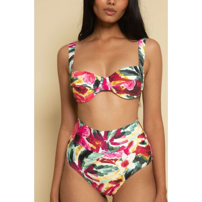Bustier Bikini Top,Isla Floral