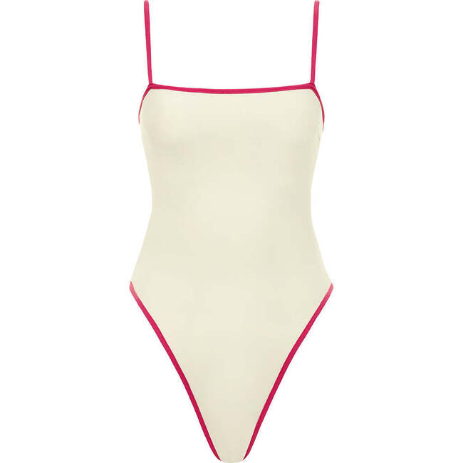 Jacelyn One-Piece, Cream Raspberry - One Pieces - 1