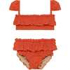 Mini Cabana Bikini Set, Tangerine - Two Pieces - 1 - thumbnail