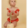 Mini Cabana Bikini Set, Tangerine - Two Pieces - 2