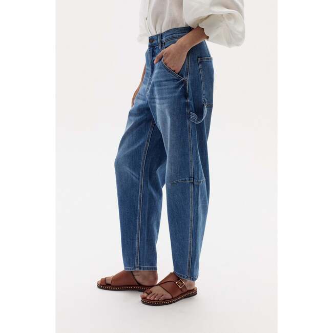 Ambar Denim Pants, Washed Indigo