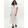 Willow Linen Dress, Off White - Dresses - 1 - thumbnail