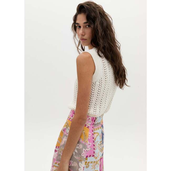 Kaia Knitted Vest, White White