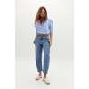 Ambar Denim Pants, Washed Indigo - Pants - 2