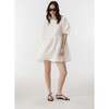 Alcala Linen Dress, Off White - Dresses - 3