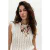 Kaia Knitted Vest, White White - Vests - 3