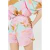Frida Linen Shorts, Aquarela - Shorts - 2 - thumbnail