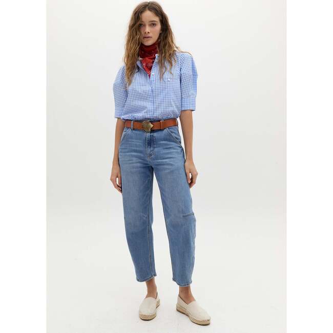 Ambar Denim Pants, Washed Indigo - Pants - 3