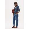 Florence Short Sleeve Cardigan, Denim - Cardigans - 3