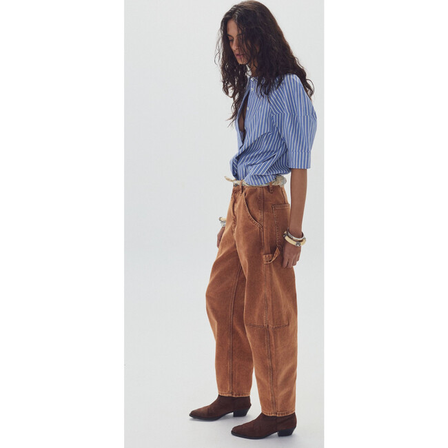 Ambar Denim Pants, Washed Carame