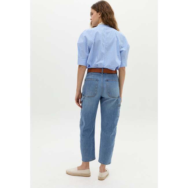 Ambar Denim Pants, Washed Indigo - Pants - 4