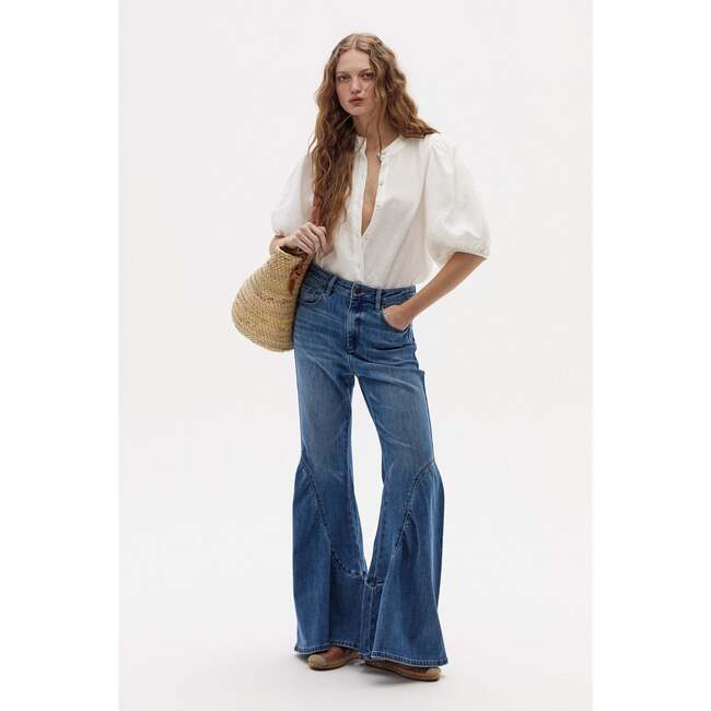 Gypsy Denim Pants, Washed Indigo