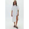 Bubble Linen Dress, Off White - Dresses - 1 - thumbnail