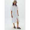 Bubble Linen Dress, Off White - Dresses - 3 - thumbnail