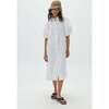 Bubble Linen Dress, Off White - Dresses - 4 - thumbnail