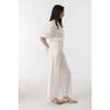 Culotte Linen Pants, Off White - Pants - 8 - thumbnail