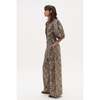 Culotte Metallic Linen Pants, Impala Print - Pants - 3