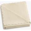 Cotton Knit Blanket, Ivory - Blankets - 1 - thumbnail