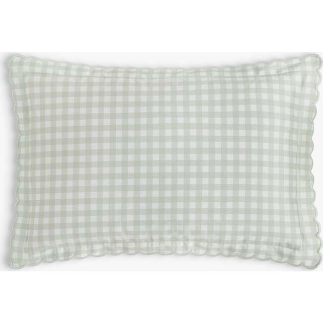 Picnic Gingham, Toddler Pillow, Green
