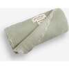 Cotton Knit Blanket, Sage - Blankets - 2 - thumbnail