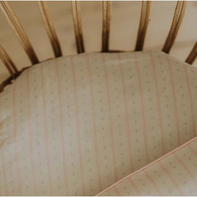 Petal Scallops, Crib Sheet, Pink - Crib Sheets - 5