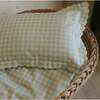 Picnic Gingham, Toddler Pillow, Green - Pillows - 6 - thumbnail