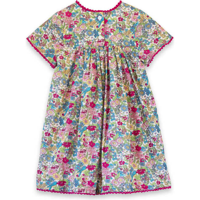 Girls Amy Dress with Lace trim, Berry Grove