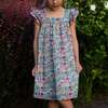 Girls Everly Square Neck Dress, Berry Grove - Dresses - 2 - thumbnail