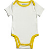 Sunny Day: Short Sleeve Bodysuit + Shorts, White with Yellow - Mixed Apparel Set - 3 - thumbnail
