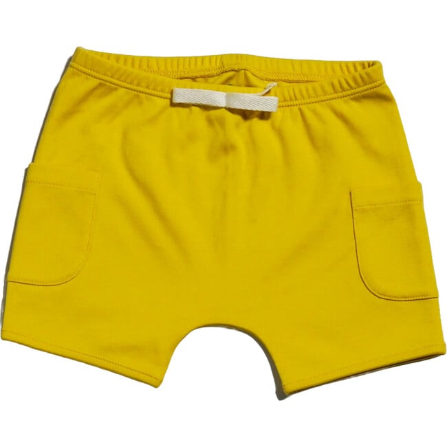 Sunny Day: Short Sleeve Bodysuit + Shorts, White with Yellow - Mixed Apparel Set - 4