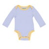 Cozy Comfort: Long sleeve Bodysuit + Pants, Blue with Yellow - Mixed Apparel Set - 3 - thumbnail