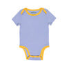 Sunny Day: Short Sleeve Bodysuit + Shorts, Blue with Yellow - Mixed Apparel Set - 3 - thumbnail